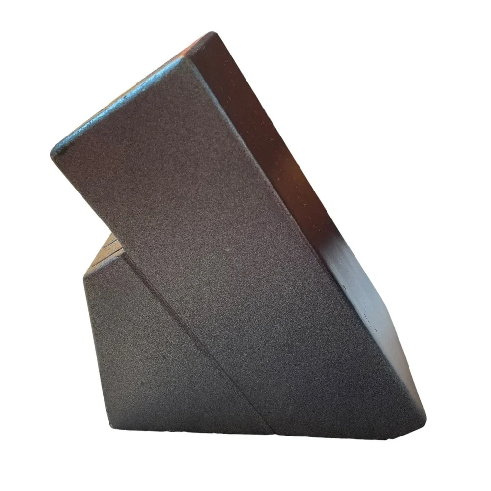 ZWILLING J.A. HENCKELS 12-SLOT BLACK HARDWOOD‎ KNIFE BLOCK ONLY